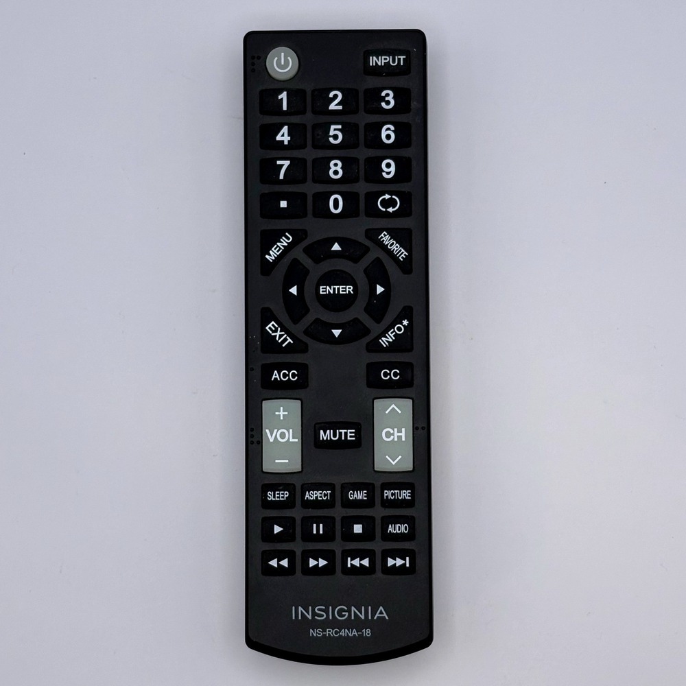 Insignia NS-RC4NA-18 TV Remote Control Genuine OEM NS-32D311NA17 NS-40D420NA18
